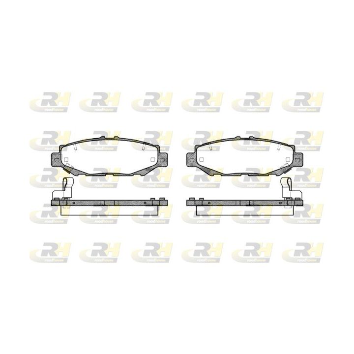 Stabdžių trinkelių rinkinys, diskinis stabdys ROADHOUSE 2424.04