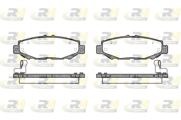 Stabdžių trinkelių rinkinys, diskinis stabdys ROADHOUSE 2424.04