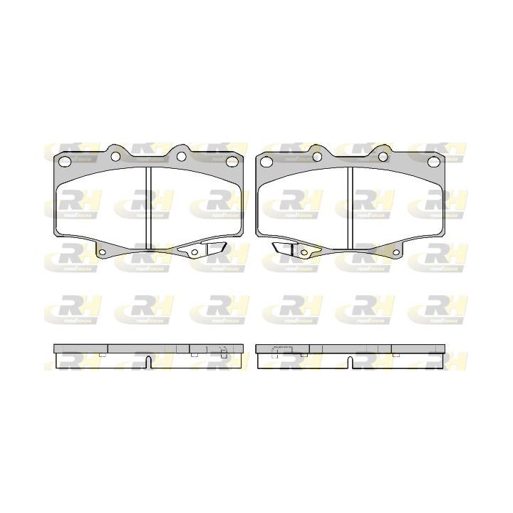 Stabdžių trinkelių rinkinys, diskinis stabdys ROADHOUSE 2429.04