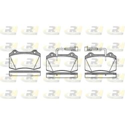 Stabdžių trinkelių rinkinys, diskinis stabdys ROADHOUSE 2434.22