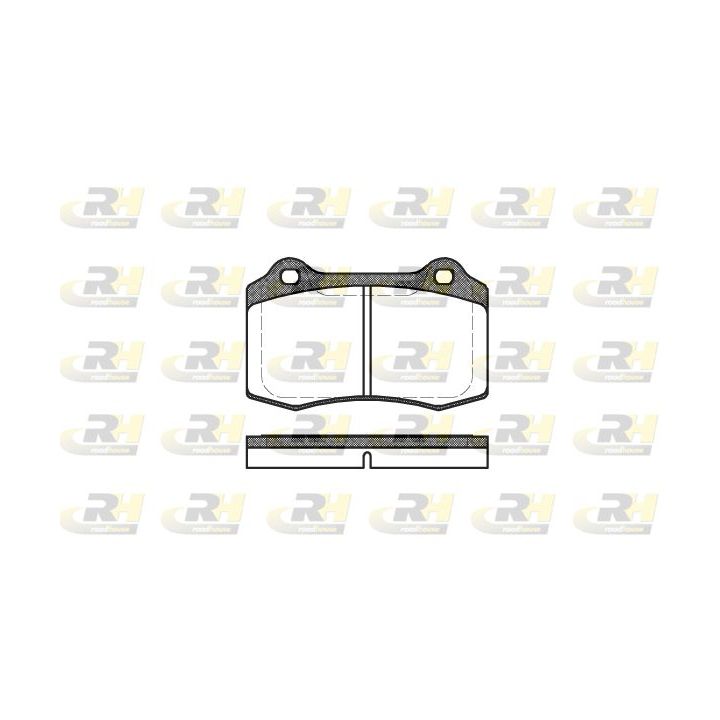 Stabdžių trinkelių rinkinys, diskinis stabdys ROADHOUSE 2434.30