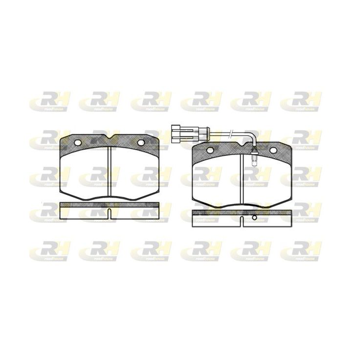 Stabdžių trinkelių rinkinys, diskinis stabdys ROADHOUSE 2435.12
