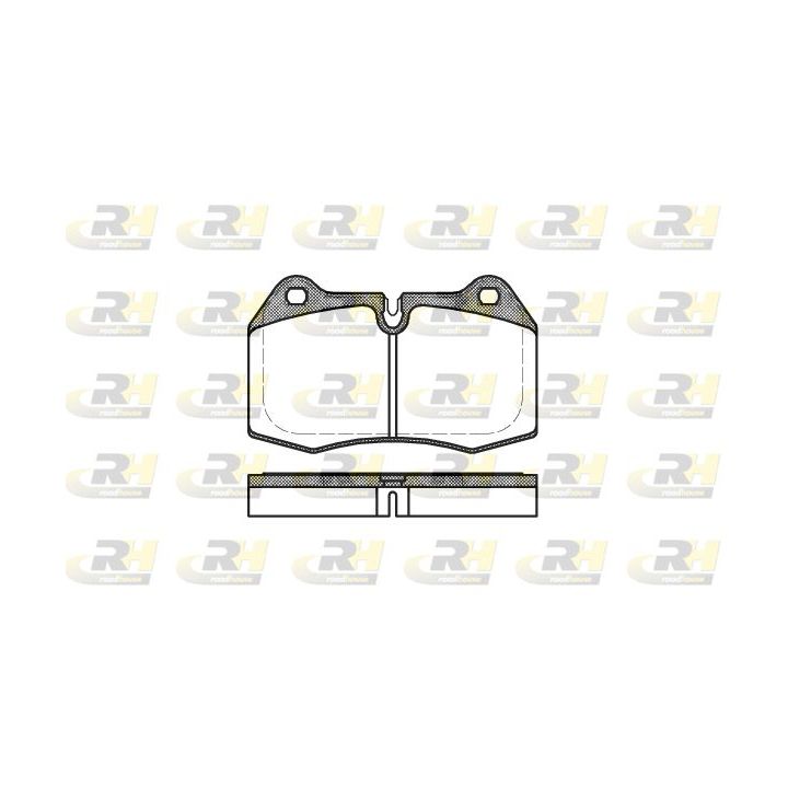 Stabdžių trinkelių rinkinys, diskinis stabdys ROADHOUSE 2441.00