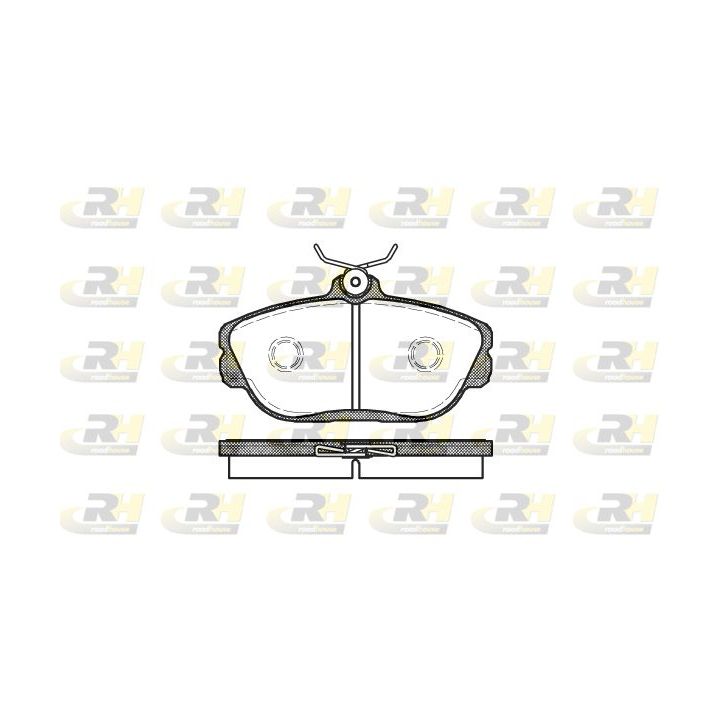 Stabdžių trinkelių rinkinys, diskinis stabdys ROADHOUSE 2453.00