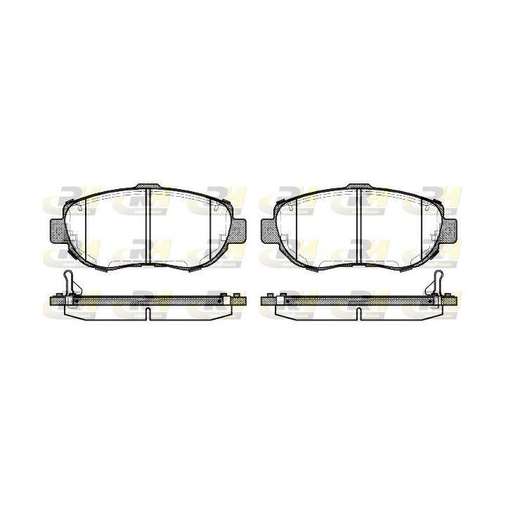 Stabdžių trinkelių rinkinys, diskinis stabdys ROADHOUSE 2456.14