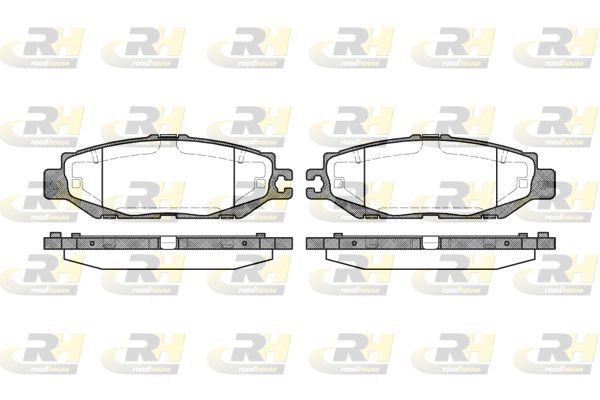 Stabdžių trinkelių rinkinys, diskinis stabdys ROADHOUSE 2457.00