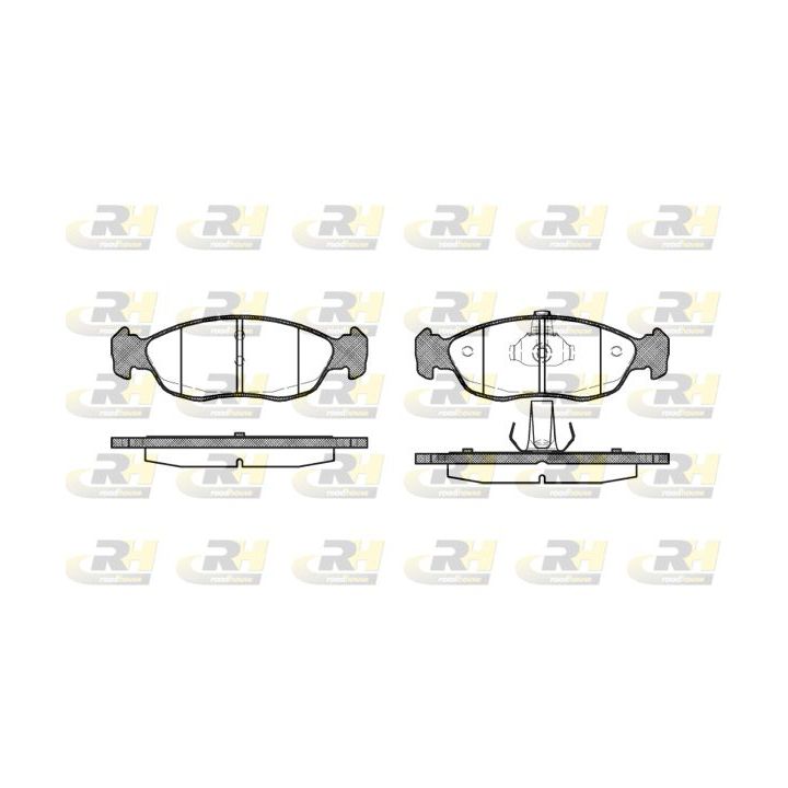 Stabdžių trinkelių rinkinys, diskinis stabdys ROADHOUSE 2461.10