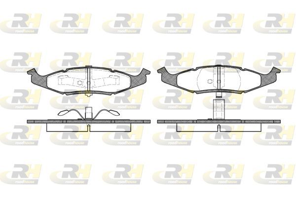 Stabdžių trinkelių rinkinys, diskinis stabdys ROADHOUSE 2477.00