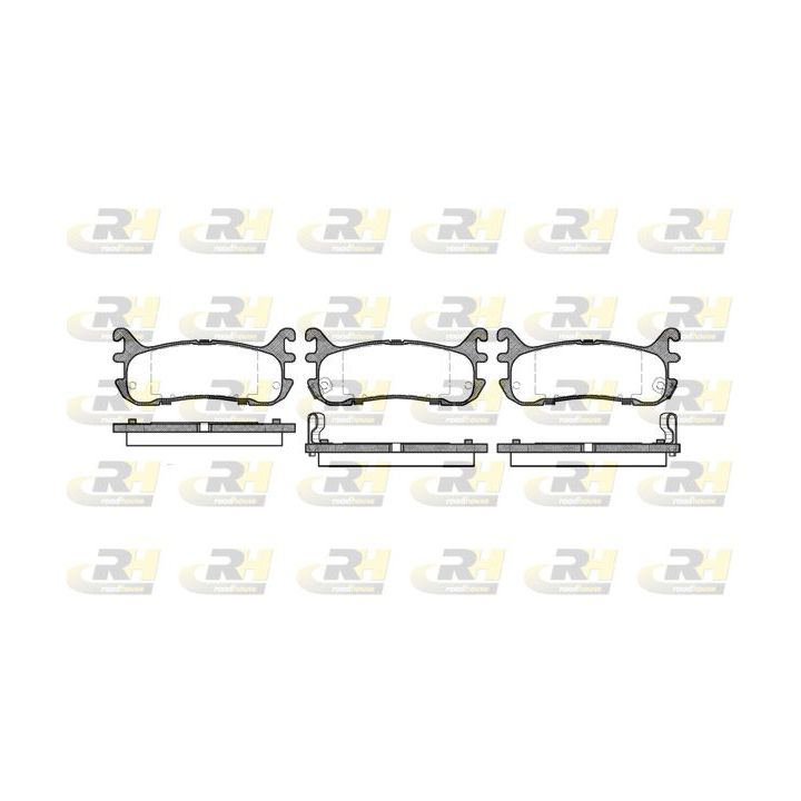 Stabdžių trinkelių rinkinys, diskinis stabdys ROADHOUSE 2479.02