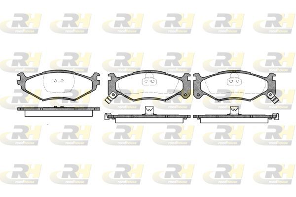 Stabdžių trinkelių rinkinys, diskinis stabdys ROADHOUSE 2483.02
