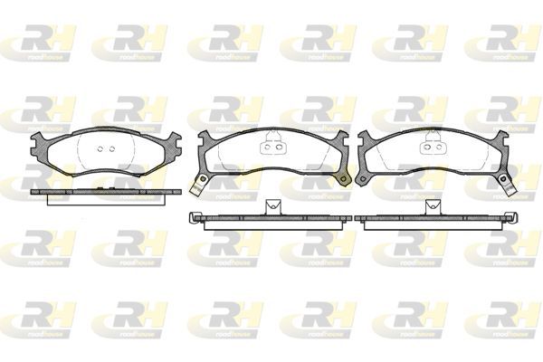 Stabdžių trinkelių rinkinys, diskinis stabdys ROADHOUSE 2484.02