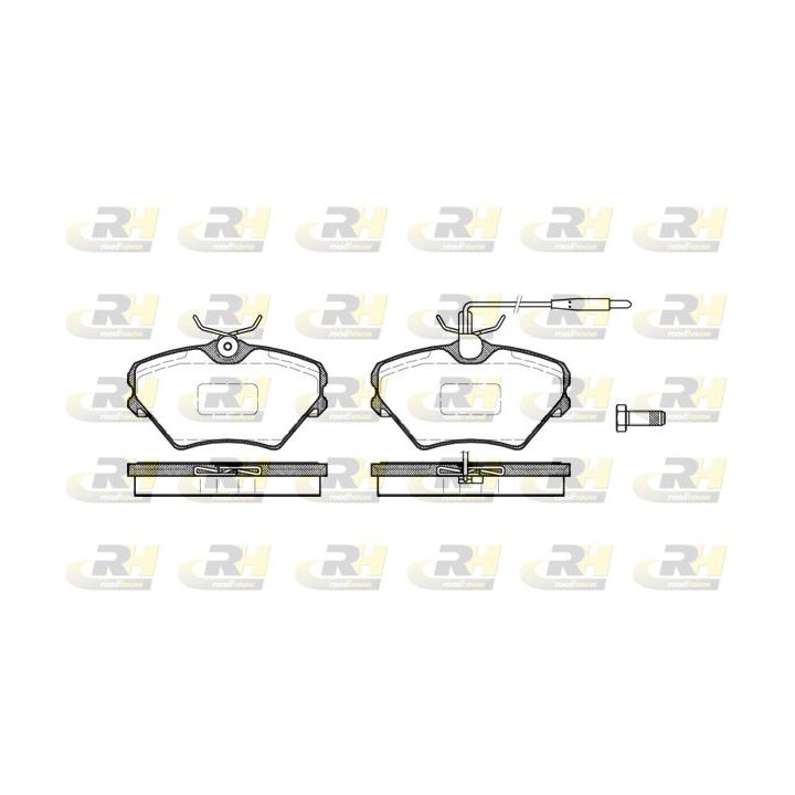 Stabdžių trinkelių rinkinys, diskinis stabdys ROADHOUSE 2485.02