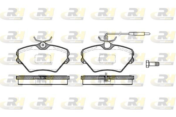 Stabdžių trinkelių rinkinys, diskinis stabdys ROADHOUSE 2485.02