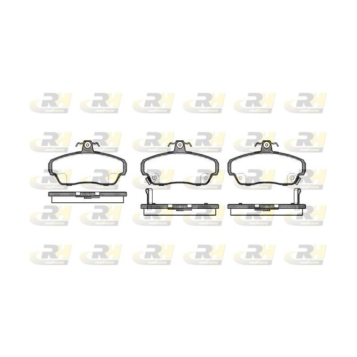 Stabdžių trinkelių rinkinys, diskinis stabdys ROADHOUSE 2490.02