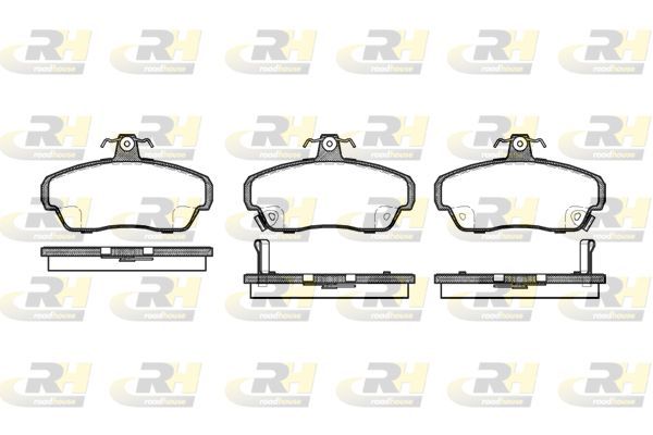 Stabdžių trinkelių rinkinys, diskinis stabdys ROADHOUSE 2490.02