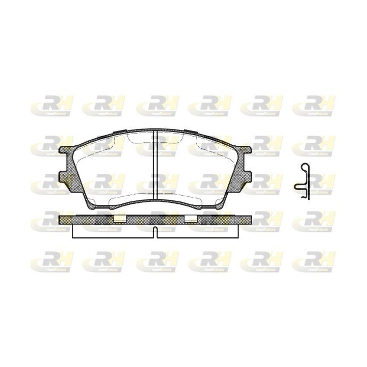 Stabdžių trinkelių rinkinys, diskinis stabdys ROADHOUSE 2491.00