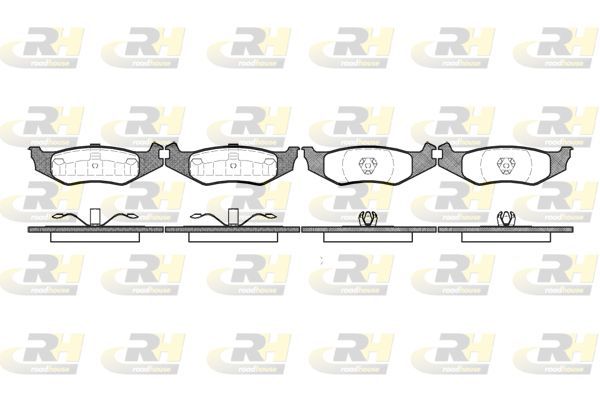 Stabdžių trinkelių rinkinys, diskinis stabdys ROADHOUSE 2493.00