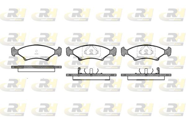Stabdžių trinkelių rinkinys, diskinis stabdys ROADHOUSE 2502.02