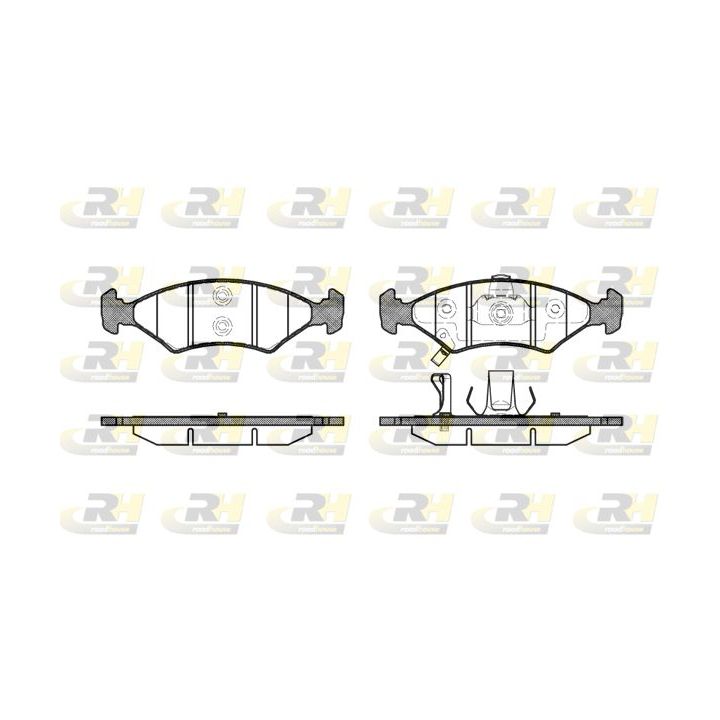 Stabdžių trinkelių rinkinys, diskinis stabdys ROADHOUSE 2502.22