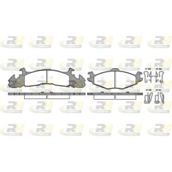 Stabdžių trinkelių rinkinys, diskinis stabdys ROADHOUSE 2524.00