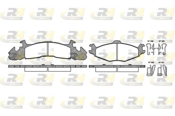 Stabdžių trinkelių rinkinys, diskinis stabdys ROADHOUSE 2524.00