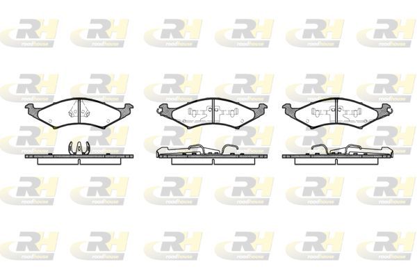 Stabdžių trinkelių rinkinys, diskinis stabdys ROADHOUSE 2527.00