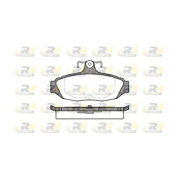 Stabdžių trinkelių rinkinys, diskinis stabdys ROADHOUSE 2528.00