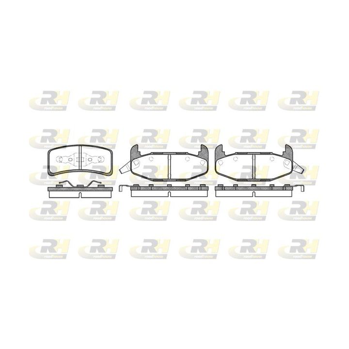 Stabdžių trinkelių rinkinys, diskinis stabdys ROADHOUSE 2532.02