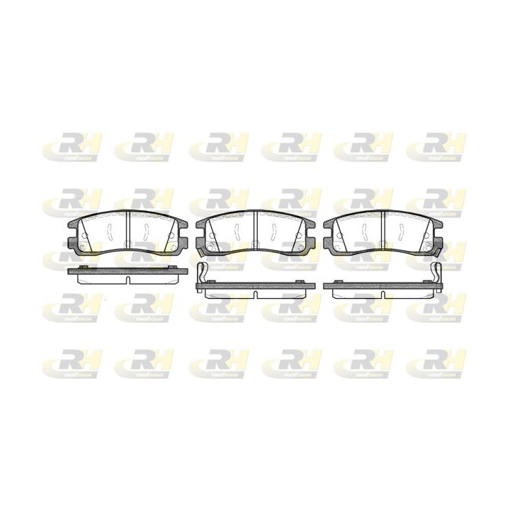 Stabdžių trinkelių rinkinys, diskinis stabdys ROADHOUSE 2566.22