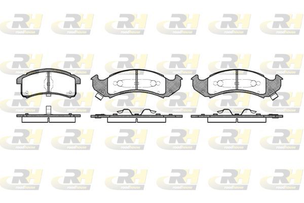 Stabdžių trinkelių rinkinys, diskinis stabdys ROADHOUSE 2569.00