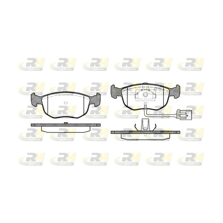 Stabdžių trinkelių rinkinys, diskinis stabdys ROADHOUSE 2575.02