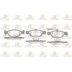 Stabdžių trinkelių rinkinys, diskinis stabdys ROADHOUSE 2587.11