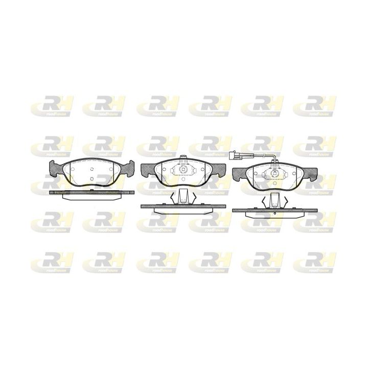 Stabdžių trinkelių rinkinys, diskinis stabdys ROADHOUSE 2587.11