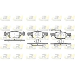 Stabdžių trinkelių rinkinys, diskinis stabdys ROADHOUSE 2588.11