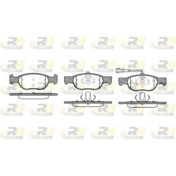 Stabdžių trinkelių rinkinys, diskinis stabdys ROADHOUSE 2588.31