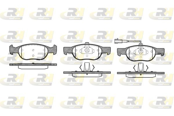 Stabdžių trinkelių rinkinys, diskinis stabdys ROADHOUSE 2588.31
