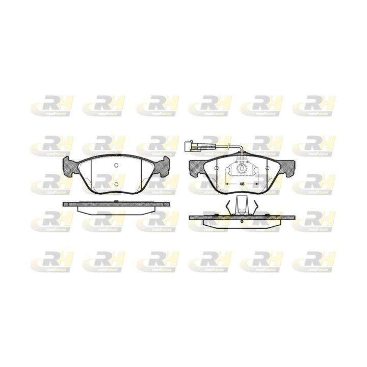 Stabdžių trinkelių rinkinys, diskinis stabdys ROADHOUSE 2589.02