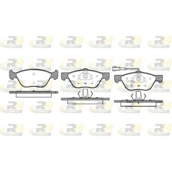 Stabdžių trinkelių rinkinys, diskinis stabdys ROADHOUSE 2589.21