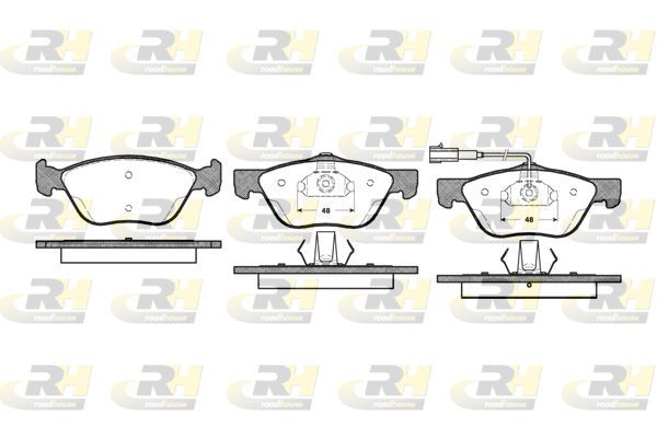 Stabdžių trinkelių rinkinys, diskinis stabdys ROADHOUSE 2589.21