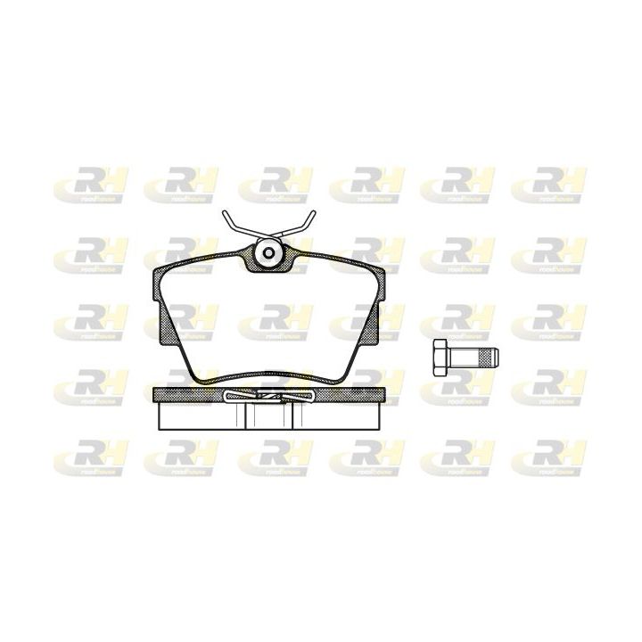 Stabdžių trinkelių rinkinys, diskinis stabdys ROADHOUSE 2591.30