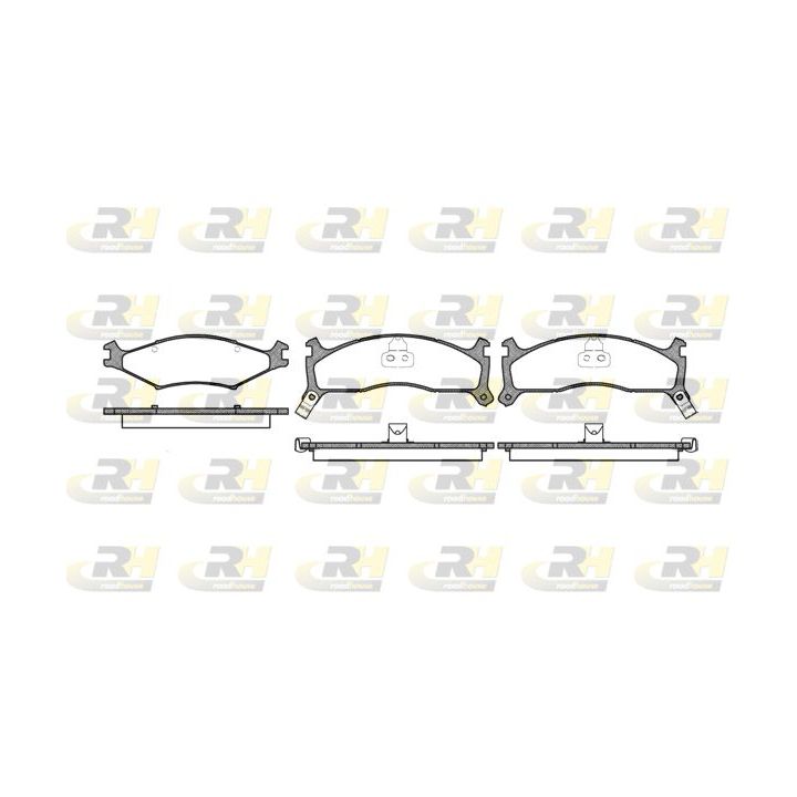 Stabdžių trinkelių rinkinys, diskinis stabdys ROADHOUSE 2600.02