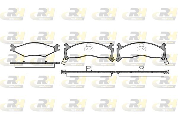Stabdžių trinkelių rinkinys, diskinis stabdys ROADHOUSE 2600.02