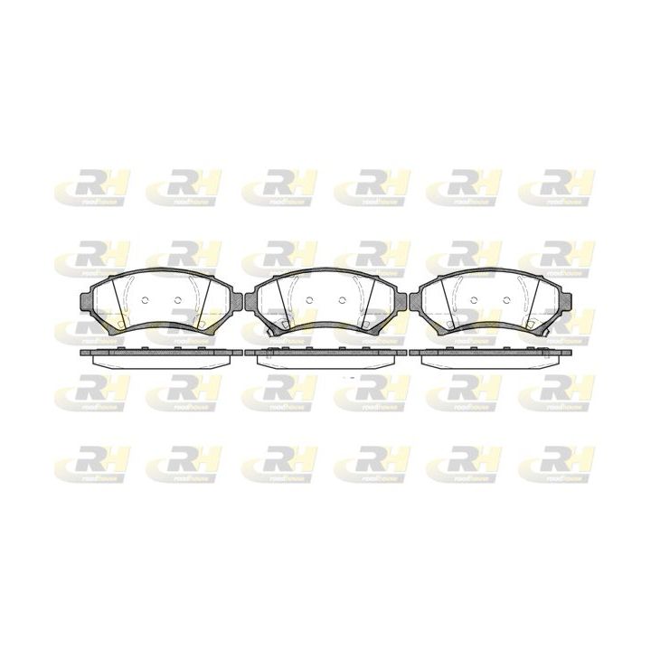 Stabdžių trinkelių rinkinys, diskinis stabdys ROADHOUSE 2641.02