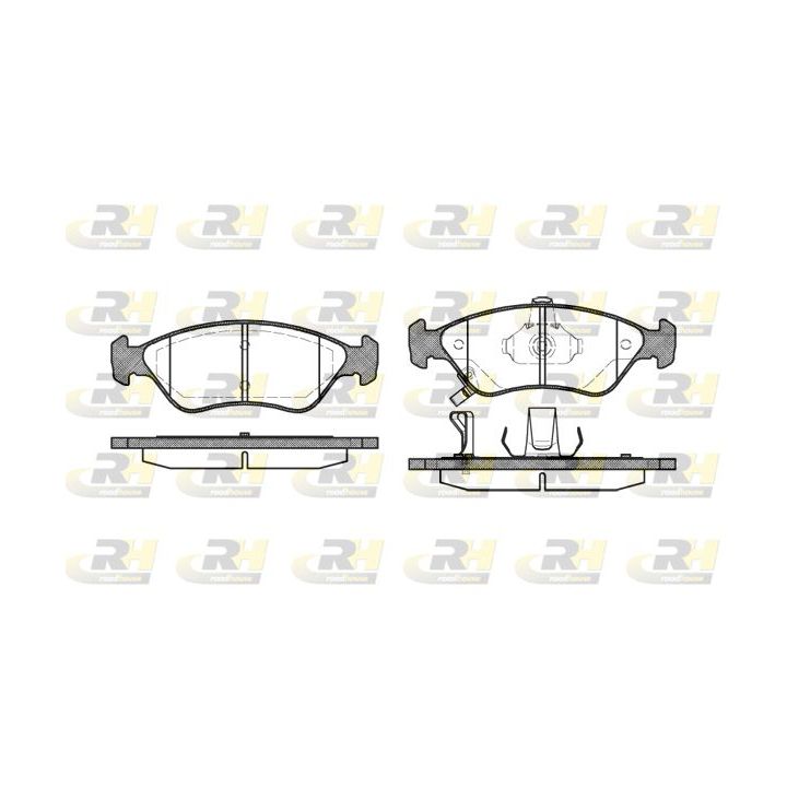 Stabdžių trinkelių rinkinys, diskinis stabdys ROADHOUSE 2648.02