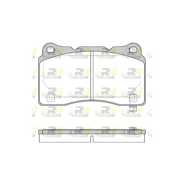 Stabdžių trinkelių rinkinys, diskinis stabdys ROADHOUSE 2666.24