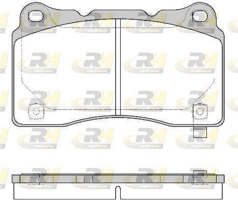 Stabdžių trinkelių rinkinys, diskinis stabdys ROADHOUSE 2666.24