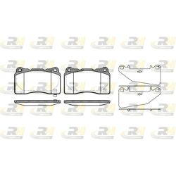 Stabdžių trinkelių rinkinys, diskinis stabdys ROADHOUSE 2666.32