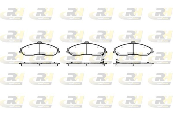 Stabdžių trinkelių rinkinys, diskinis stabdys ROADHOUSE 2667.02