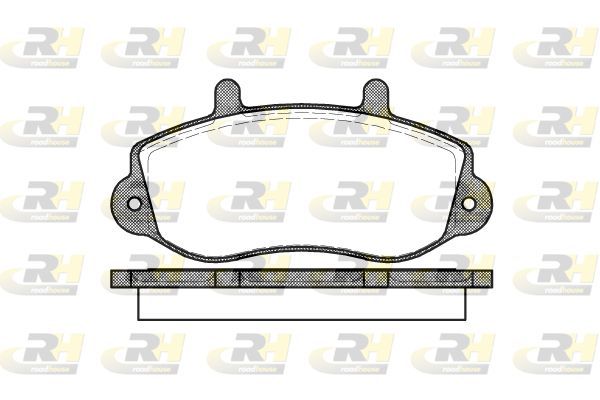 Stabdžių trinkelių rinkinys, diskinis stabdys ROADHOUSE 2677.00