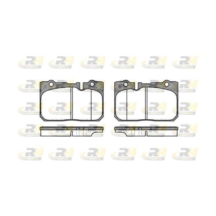 Stabdžių trinkelių rinkinys, diskinis stabdys ROADHOUSE 2679.00